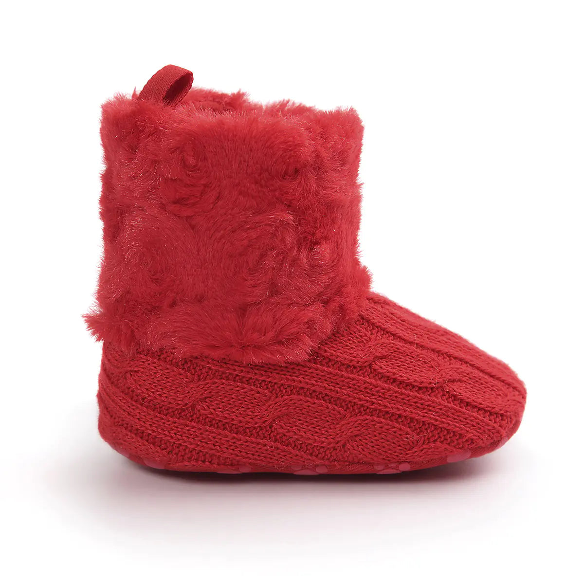 Baby Girl Knitted Cotton Boots - Warm Walking Shoes