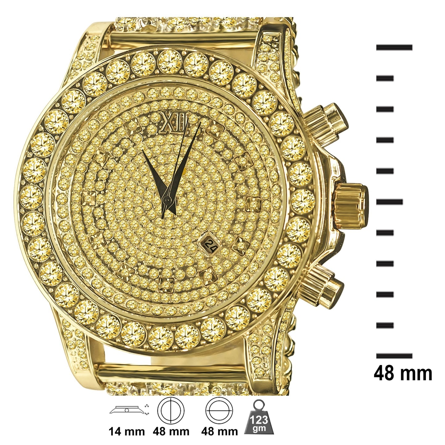 Image of Burnish Cz Iced Out Watch 5110294 1429428847 from Edmene LLC