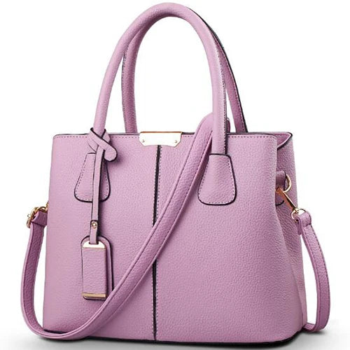Image of Women Pu Leather Handbags Ladies Large Tote Bag Female Square Shoulder 1438175085 from Edmene LLC