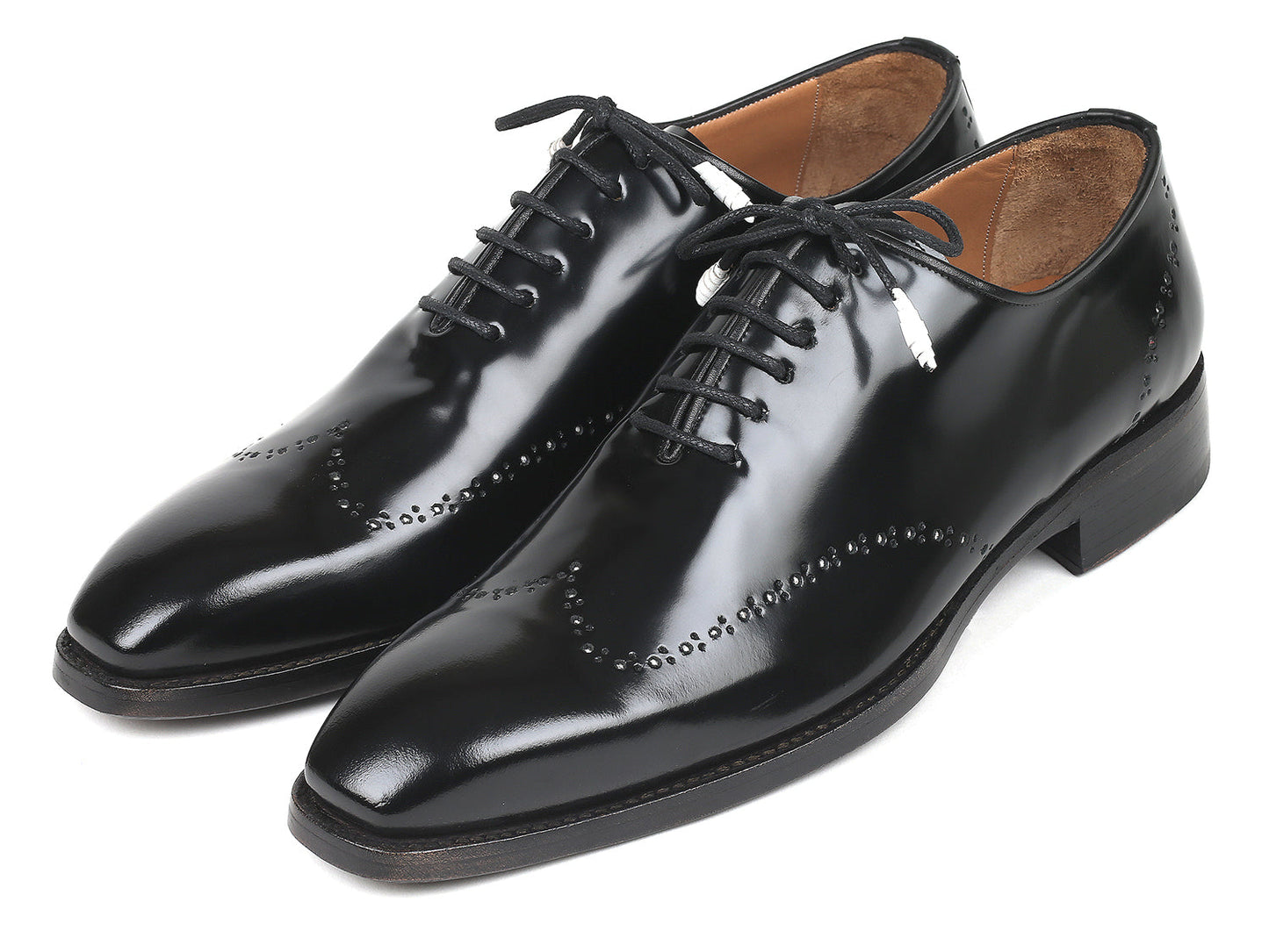 Image of Paul Parkman Goodyear Welted Wingtip Oxfords Black Polished Leather Id 181Blk55 1326450903 from Edmene LLC