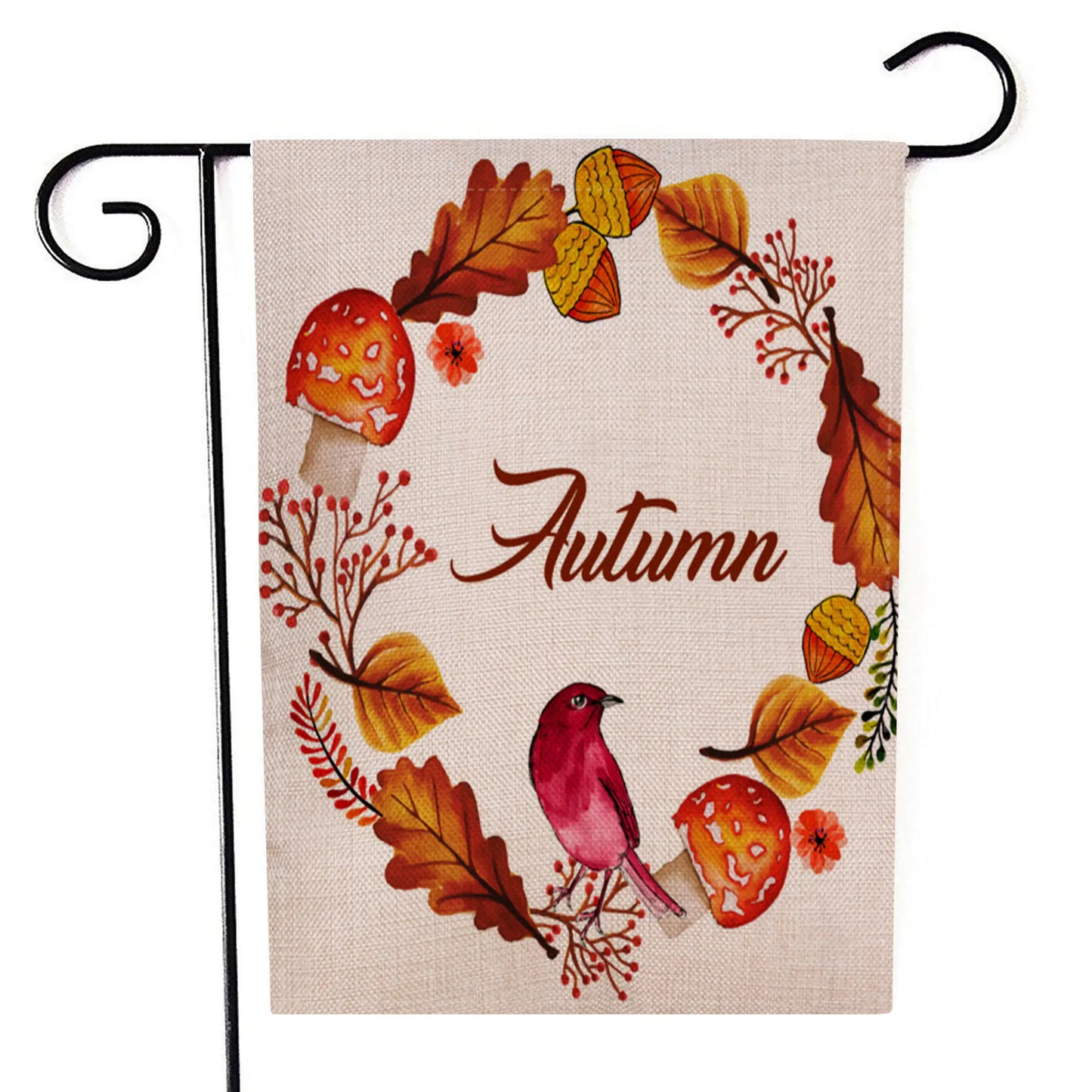 Thanksgiving Flag with Pumpkin Garden Design