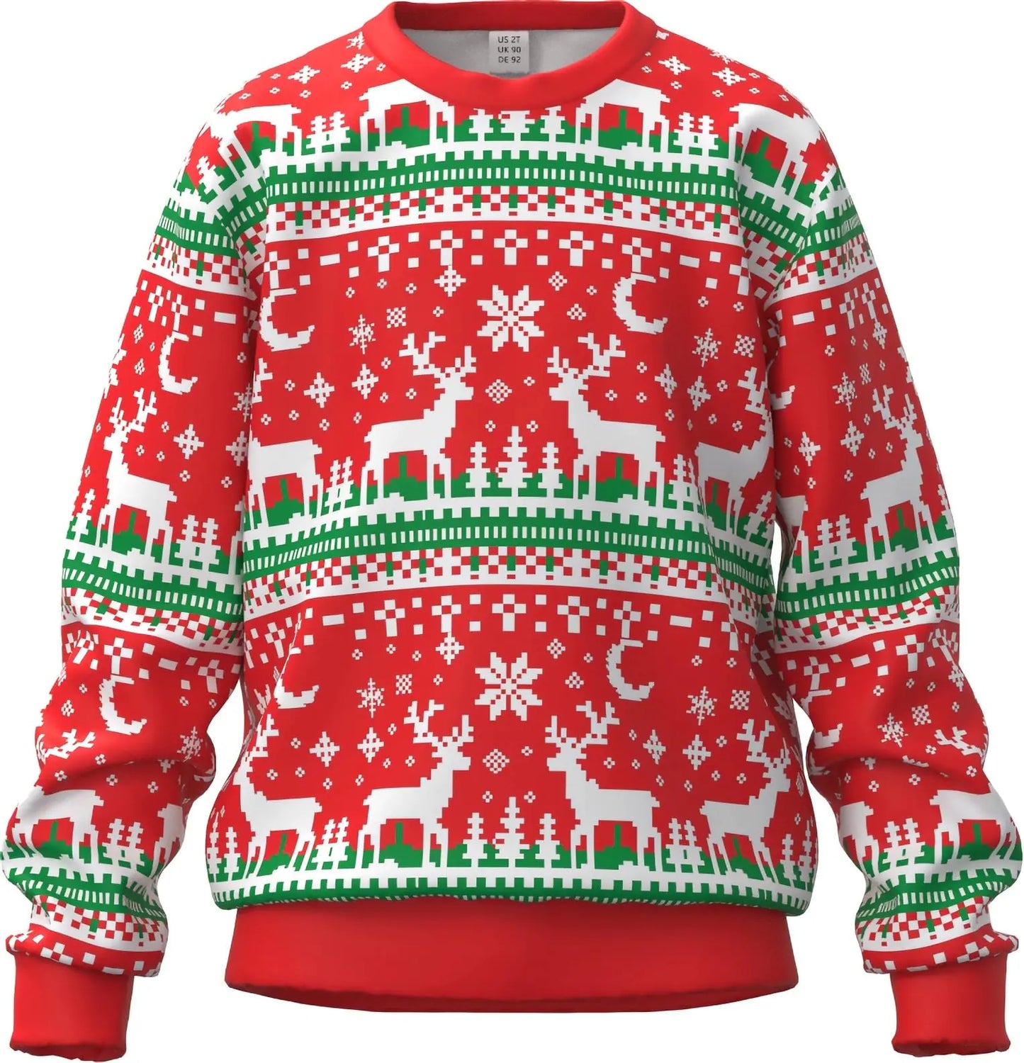 DDSOL Ugly Christmas Sweatshirt Toddler Boys Girls Xmas Shirts Kids Pullover Fleece Reindeer Sweater Winter Warm Tops 5T 6T