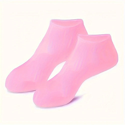 Image of 2 Pack Moisturizing Silicone Gel Socks For Dry Cracked Feet Nourishing 1568083567 from Edmene LLC