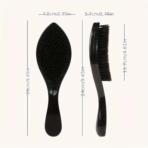 100g Waves Control Pomade Set 360 Wavy Hair Oil With Brush Natural