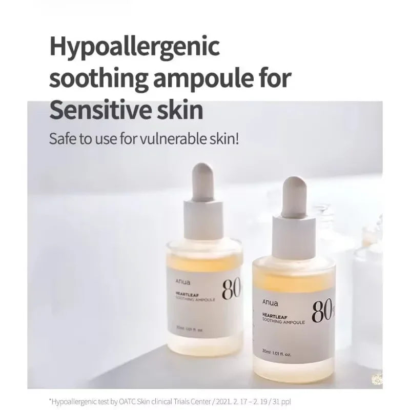 Image of Anua Heartleaf 80 Soothing Ampoule Hydrating Face Serum For Glass 105269669 from Edmene LLC