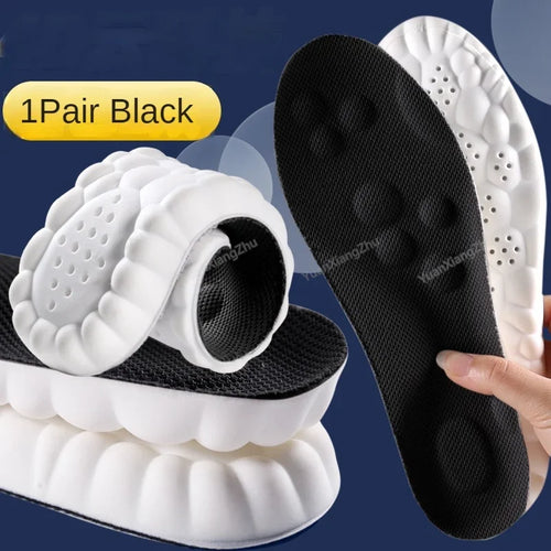 1Pair 4D Soft Shoes Insoles for Feet Plantar Fasciitis Insole Arch
