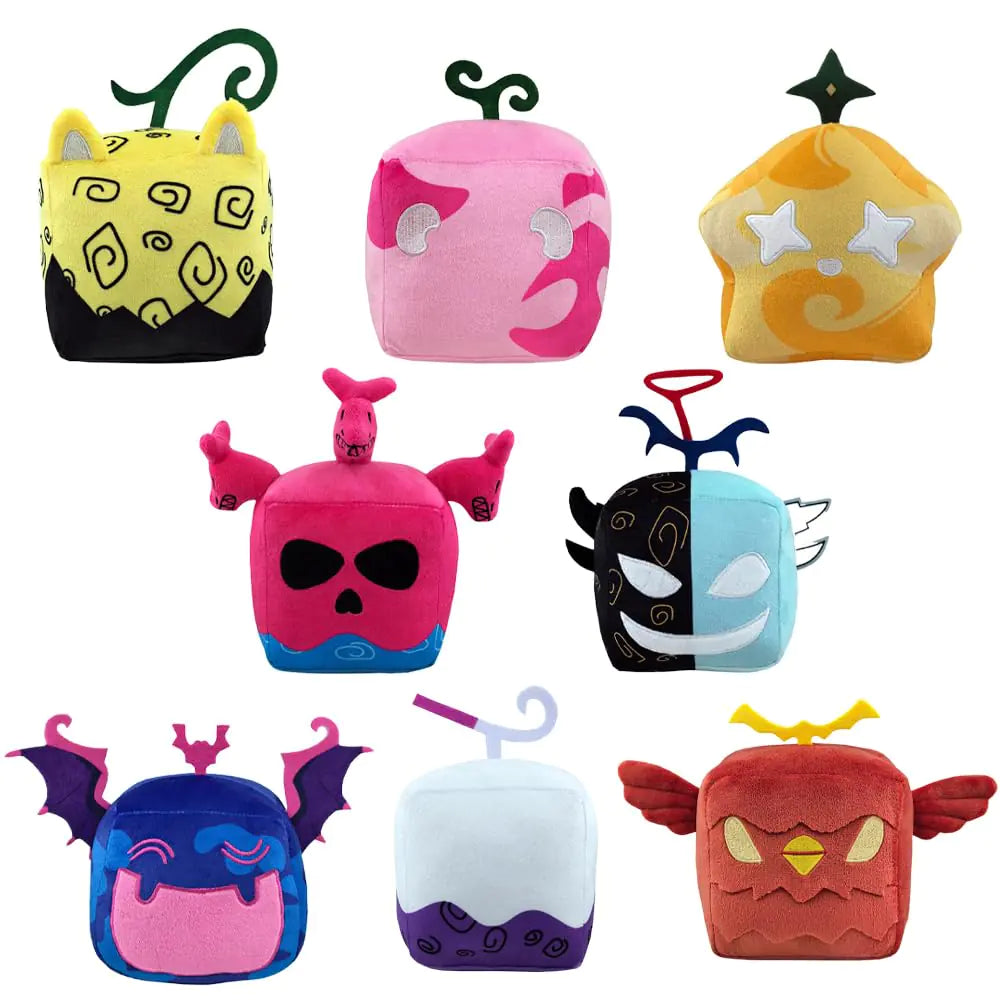 BIBHINN Blox Plush Kitsune Venom Buddha Plush Toddlers Toys Fruit Plush for Easter Thanksgiving Birthday (8pcs)