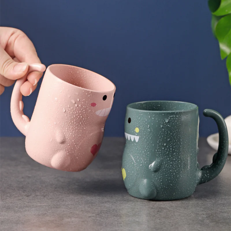 Cute Bathroom Tumbler and Toothbrush Cup