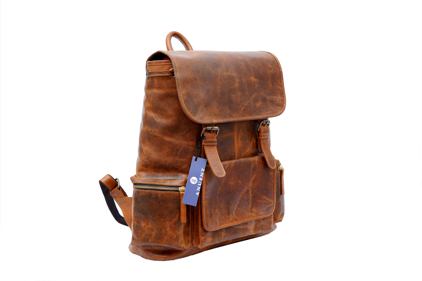 Image of Buffalo Leather Backpack Handmade 15 5 Inch Unisex Backpack 1099867043 from Edmene LLC