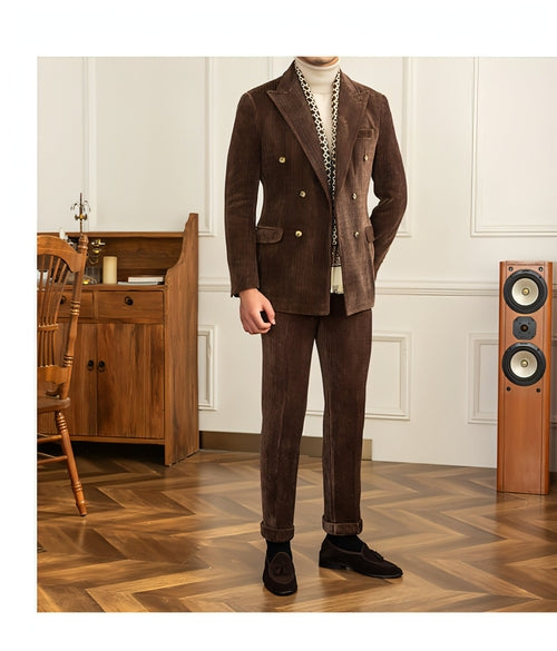 Caverton™ – Double-Breasted Luxury Suit (Autumn Edition)