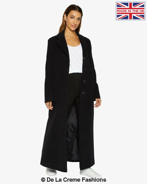 Image of Slim Fit Wool Blend Longline Maxi Coat 1816 296070815 from Edmene LLC