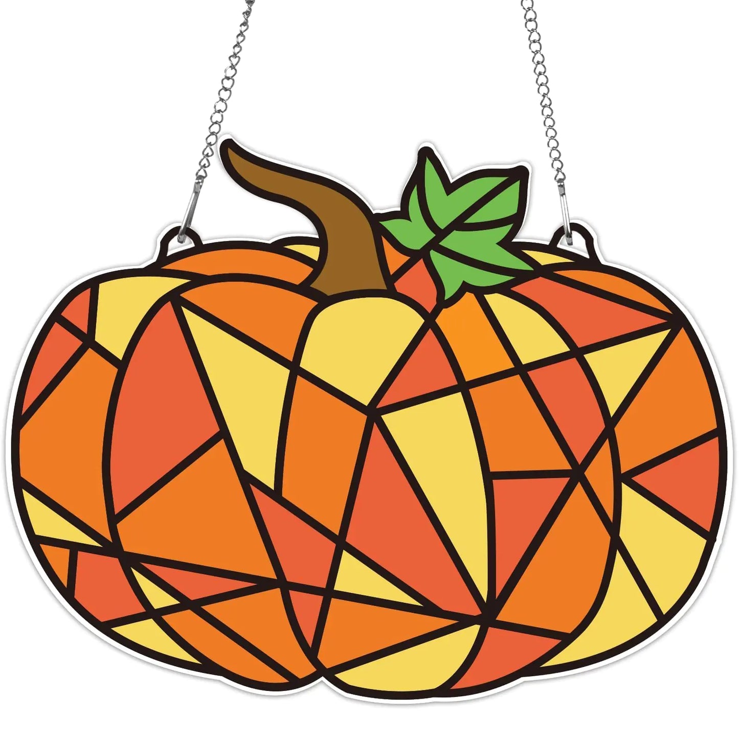 Fall Suncatcher Craft Kits Thanksgiving Pumpkins Sticker Glass Made Easy Activity Kit Decorations for Autumn Sun Catcher Kits Home Indoor Art Game Activities Favors