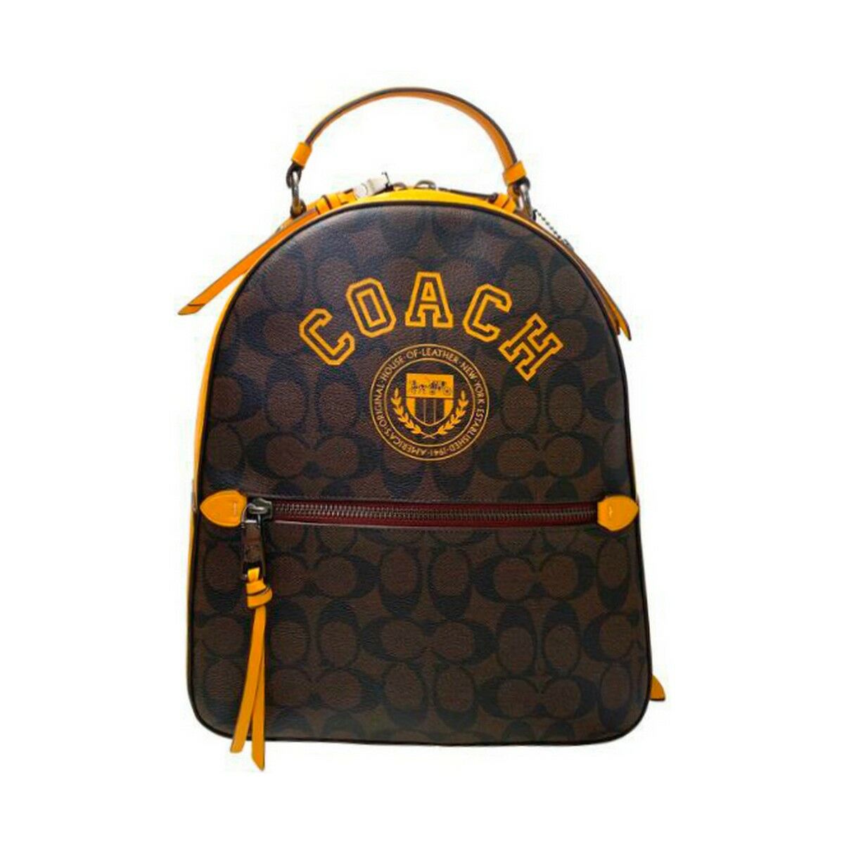 Image of Casual Backpack Coach CB871-QBUOD Brown (26 x 27 x 9 cm) from Edmene LLC