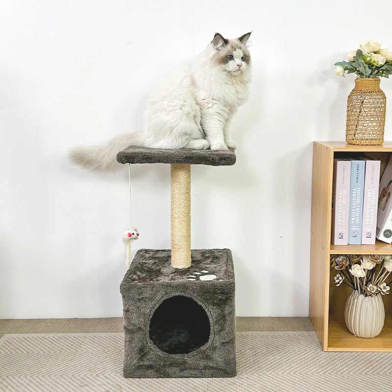Image of Yxt Pet Supplies Natural Sisal Cat Climbing Frame Square Flannel Cat Nest Home Decorations from Edmene LLC
