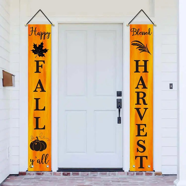 Thanksgiving Banner Custom Fall Door Decoration