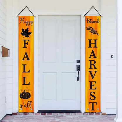 Thanksgiving Banner Custom Fall Door Decoration