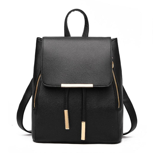 High Quality Solid Color College Style Casual Backpack