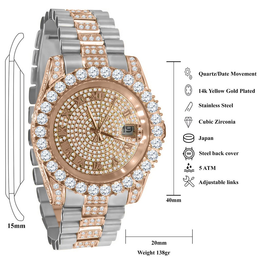 Image of Monarch Steel Cz Watch 5303118 1322239368 from Edmene LLC