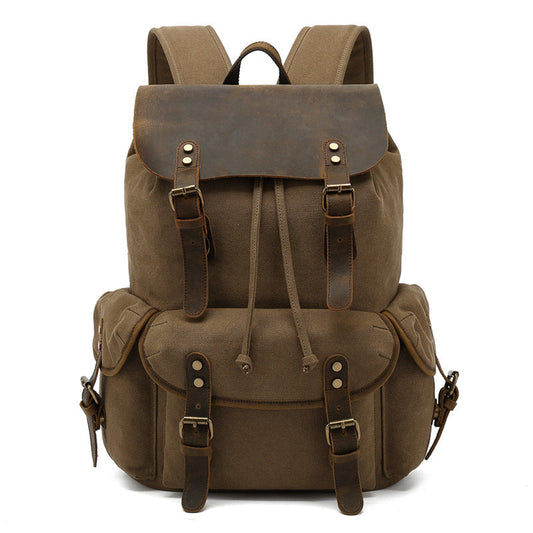 Fashion Outdoor Travel Portable Casual Canvas Backpack