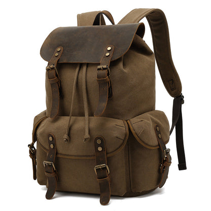 Fashion Outdoor Travel Portable Casual Canvas Backpack