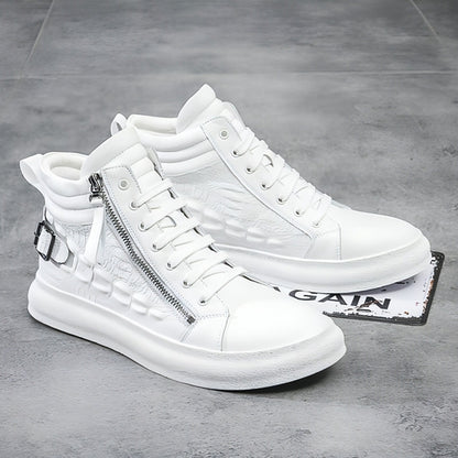 UrbanCore™ – Men’s High-Top Leather Street Sneakers