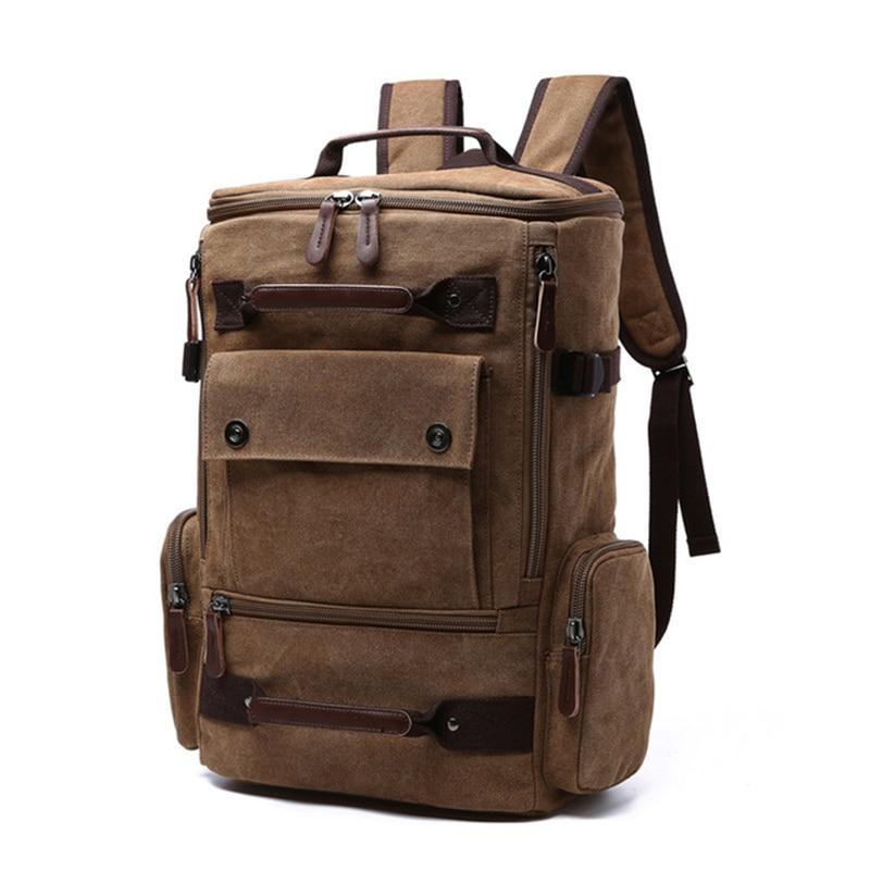 Image of Large Canvas Shoulder Casual Backpack For Unisex from Edmene LLC