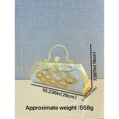 Image of Handmade Rhinestone Dinner Bag Cocktail Dress Bag Hand Held Skew Party Bag 757130324 1609020884 from Edmene LLC
