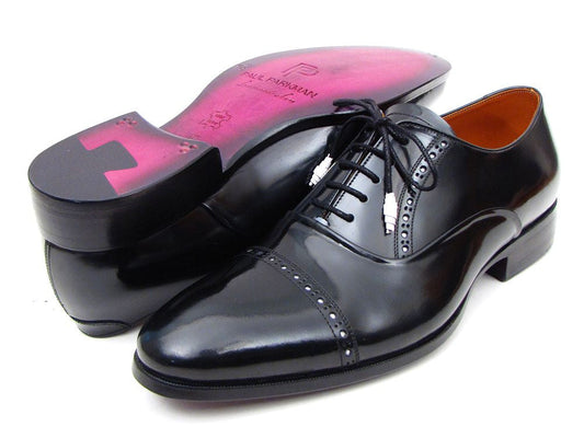 Image of Paul Parkman Captoe Oxfords Black Dress Shoes (ID#78RG61) from Edmene LLC