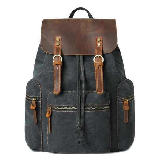 Image of Fashion Contrast Color Canvas Backpack For Men And Women from Edmene LLC