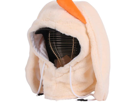 Cute Rabbit Ski Face Helmet Cap