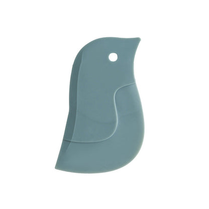 Cute Penguin Shape Baking Soft Blade Scraper Oil Dish Plate Scraping
