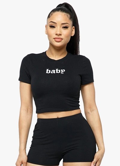 Image of 2 Pieces Short Sleeve Outfits Sets Sexy Active from Edmene LLC