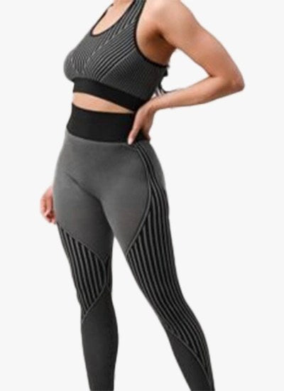 Image of 2 Piece Outfits for Women's - Seamless Ribbed Yoga Outfit... from Edmene LLC