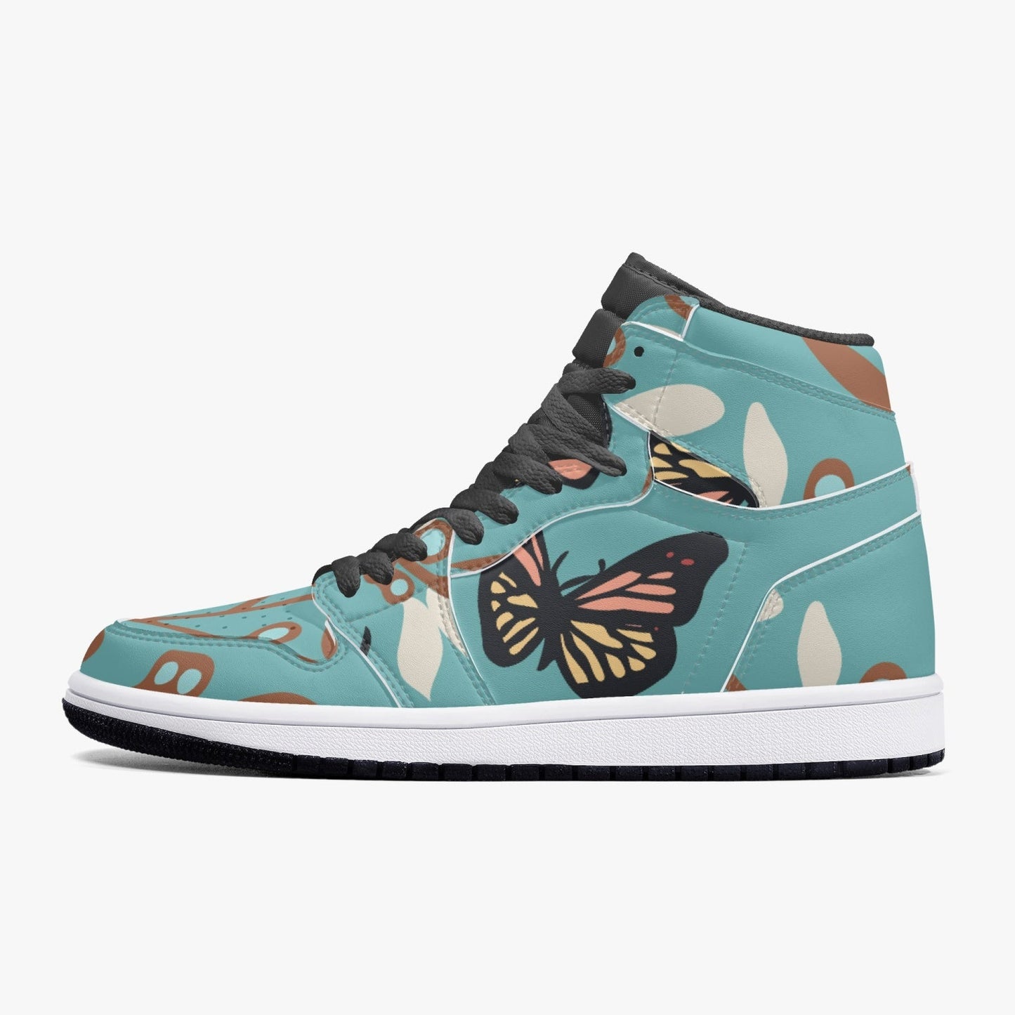 Image of Jacki Easlick Butterfly High Top Leather Sneakers 599174646 from Edmene LLC