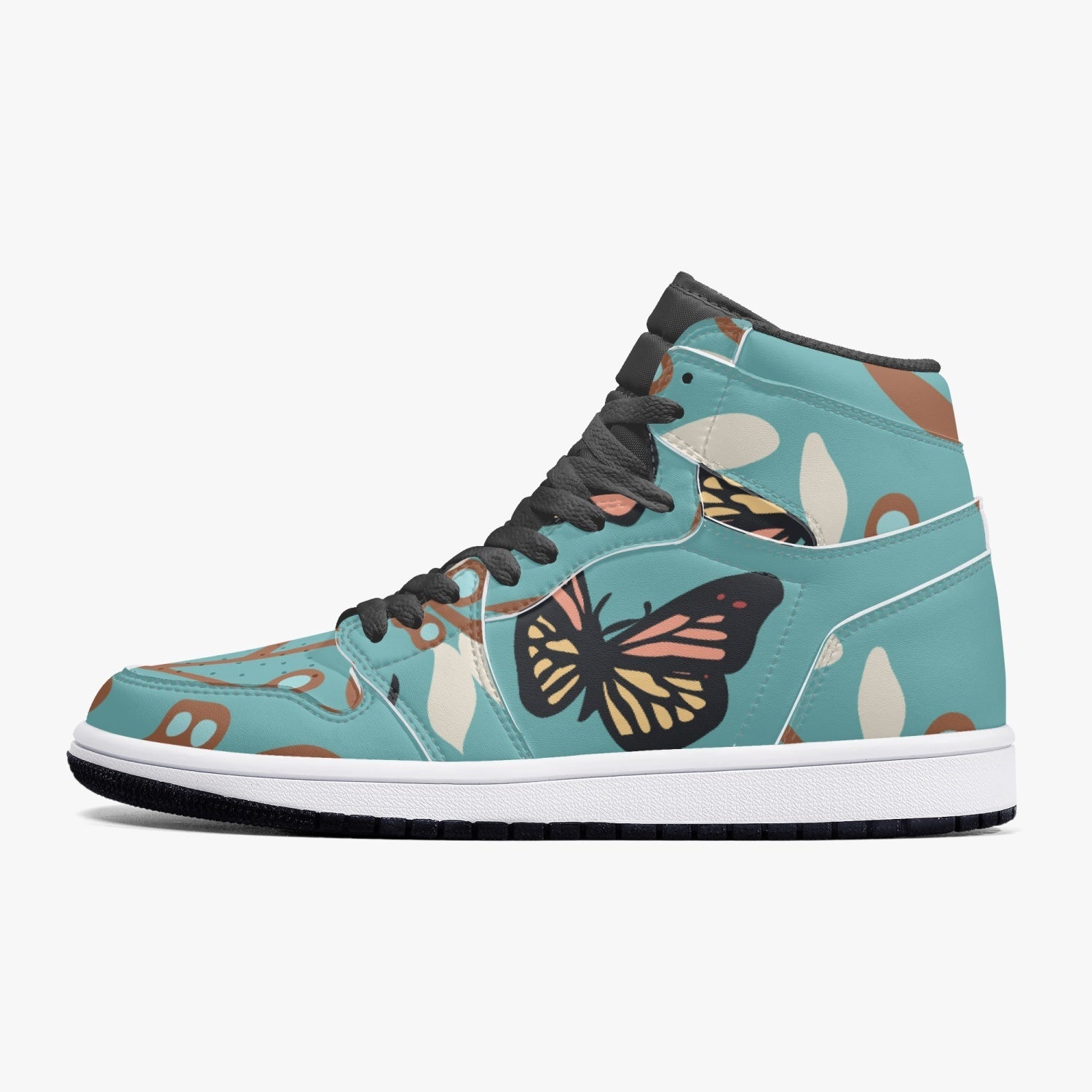 Image of Jacki Easlick Butterfly High Top Leather Sneakers 599174646 from Edmene LLC