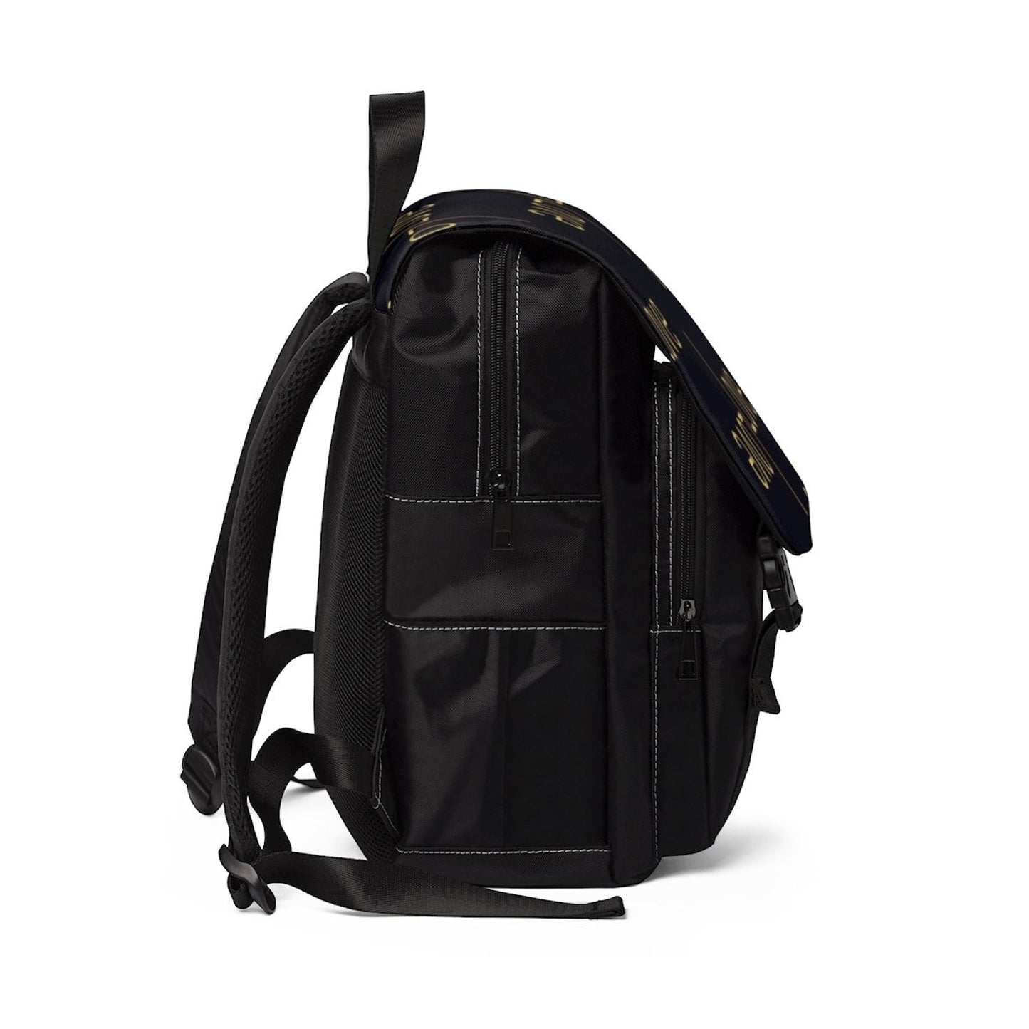 Image of Uniquely You Backpack Bag - Half-Flap / Love Print - Blac... from Edmene LLC