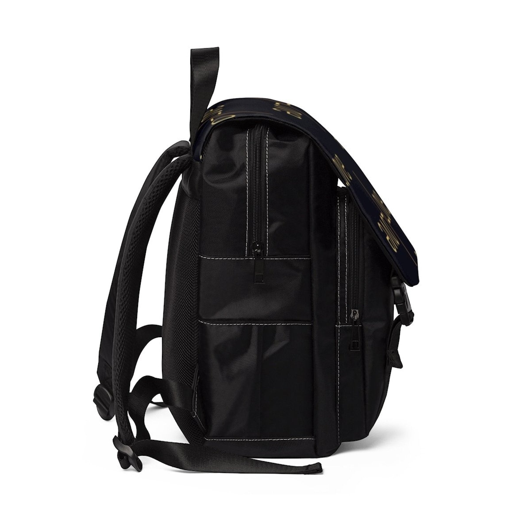 Image of Uniquely You Backpack Bag - Half-Flap / Love Print - Blac... from Edmene LLC