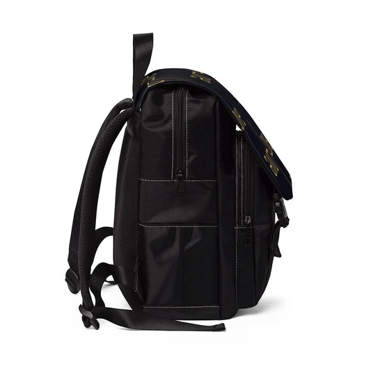 Image of Uniquely You Backpack Bag - Half-Flap / Love Print - Blac... from Edmene LLC