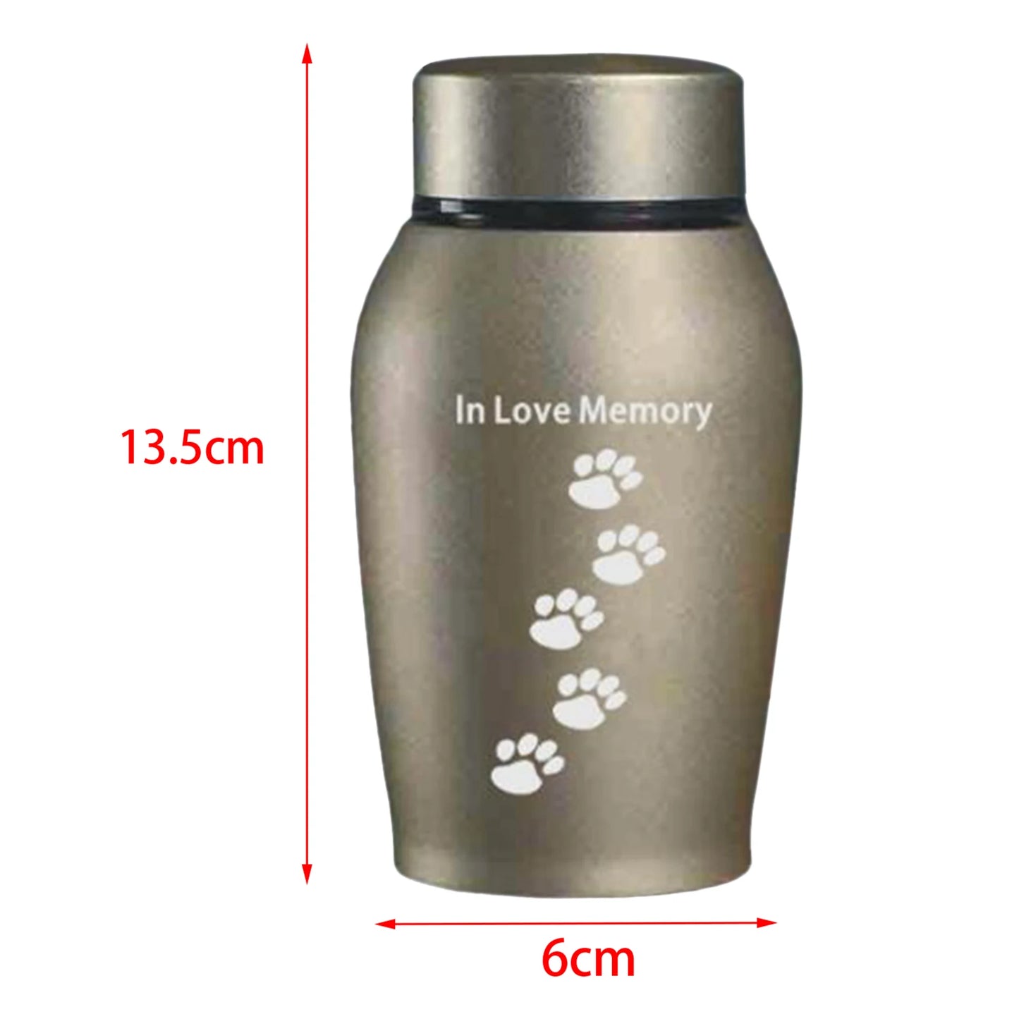 Image of New Multi Colored Stainless Steel Pet Urn Sealed Funeral Memorial Ash Holder For Dog Cat Bird Mouse Cremation Ashes from Edmene LLC
