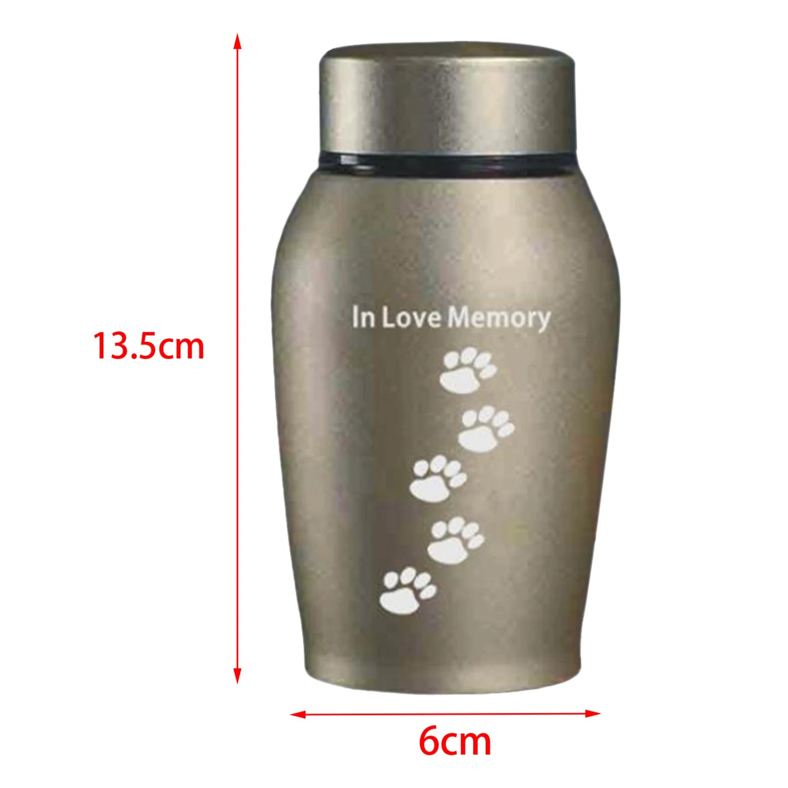 Image of New Multi Colored Stainless Steel Pet Urn Sealed Funeral Memorial Ash Holder For Dog Cat Bird Mouse Cremation Ashes from Edmene LLC