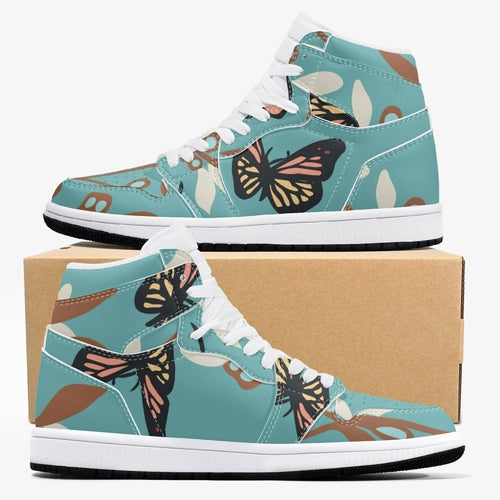 Image of Jacki Easlick Butterfly High Top Leather Sneakers 599174646 from Edmene LLC