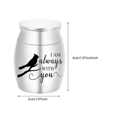 Image of New Multi Colored Stainless Steel Pet Urn Sealed Funeral Memorial Ash Holder For Dog Cat Bird Mouse Cremation Ashes from Edmene LLC