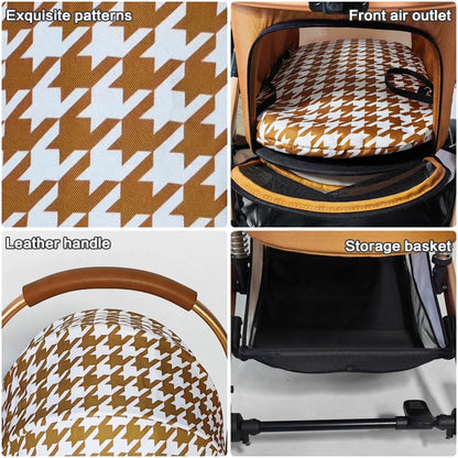 Image of Separation Pet Trolley Dog Show Stroller Luxury 4 Wheels Detachable Pet Stroller For Cat Dogs from Edmene LLC