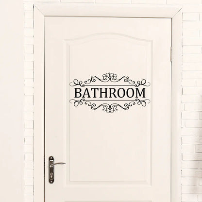 Minimalist Self-Adhesive Bathroom Wall Stickers