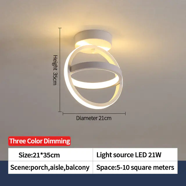 Nordic LED Ceiling Lights for Home, Bedroom & Corridor