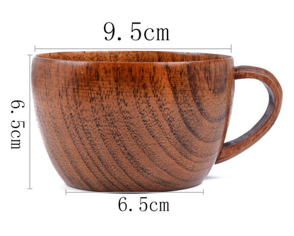 Wooden Coffee Mug and Spoon Set