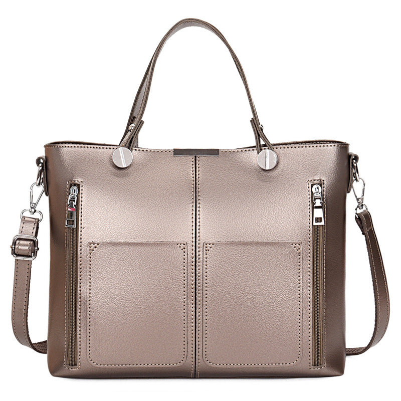 Image of Double Pocket Crossbody Stitching Shoulder Bag 1559444391 from Edmene LLC