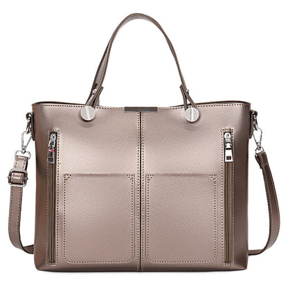 Image of Double Pocket Crossbody Stitching Shoulder Bag 1559444391 from Edmene LLC
