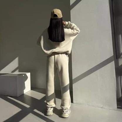 Image of Y2K Winter Jogging Women Two Piece Set Female Zipper Coat Casual Pants Tracksuit Autumn Jacket Fashion Contrast Sport Wear Set 1394397242 from Edmene LLC