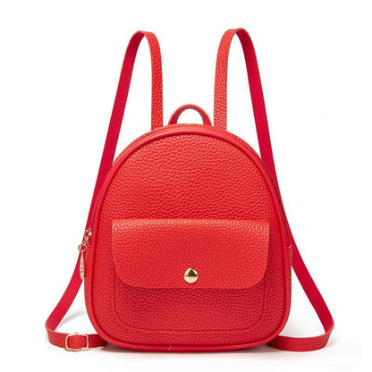 Image of Solid Color Fashion Small Backpack For Women from Edmene LLC